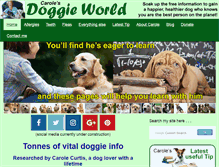 Tablet Screenshot of carolesdoggieworld.com